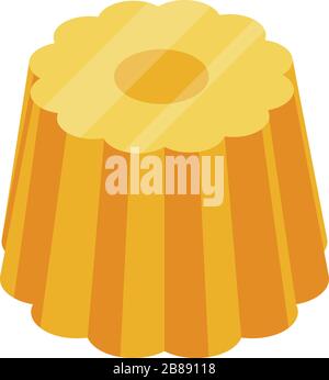 Apricot jelly icon, isometric style Stock Vector