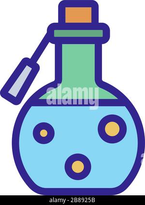 magic potion icon vector outline illustration Stock Vector