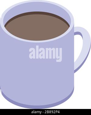 Architect tea mug icon, isometric style Stock Vector