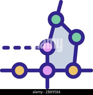 metro map lines icon vector outline illustration Stock Vector Image ...