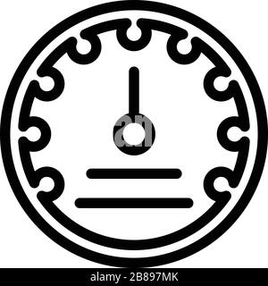 Industrial barometer icon, outline style Stock Vector