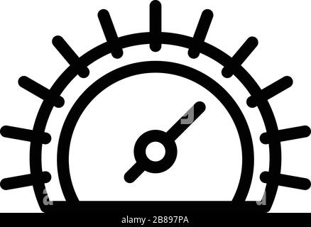 Climate barometer icon, outline style Stock Vector