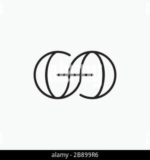 Initial letter sg or gs logo vector design Stock Vector