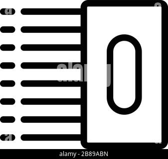 Tiler tool icon, outline style Stock Vector