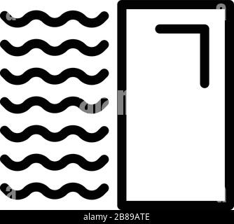 Apartment tiler icon, outline style Stock Vector