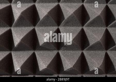 black studio graphite sound insulation, texture Stock Photo
