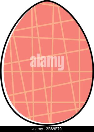 Decorated easter eggs icons Stock Vector