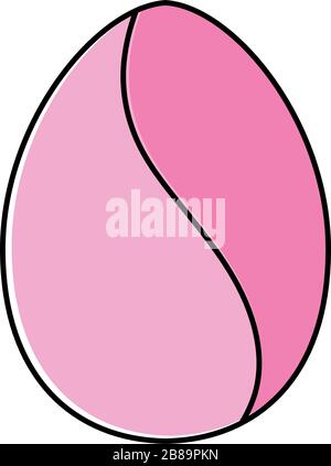 Decorated easter eggs icons Stock Vector
