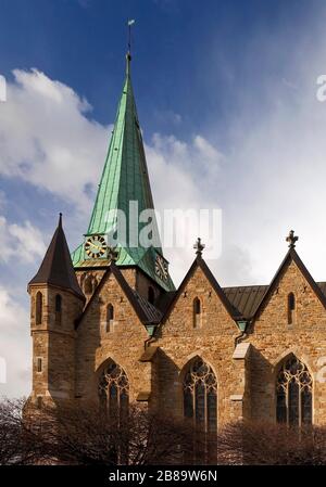 catholic church St. Mauritius in Niederwenigern, Germany, North Rhine-Westphalia, Ruhr Area, Hattingen Stock Photo