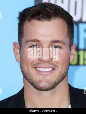 Santa Monica, United States. 20th Mar, 2020. (FILE) Colton Underwood Tests Positive for Coronavirus COVID-19. Colton Underwood, former 'Bachelor', says he's tested positive for coronavirus. SANTA MONICA, LOS ANGELES, CALIFORNIA, USA - JULY 11: American television personality Colton Underwood arrives at the Nickelodeon Kids' Choice Sports 2019 held at Barker Hangar on July 11, 2019 in Santa Monica, Los Angeles, California, United States. (Photo by Xavier Collin/Image Press Agency) Credit: Image Press Agency/Alamy Live News Stock Photo