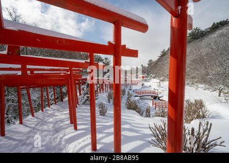 Takayama Inari Shrine Aomori Japan Stock Photo