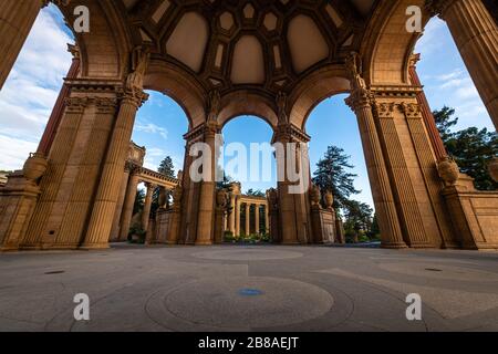 The Palace of Fine Arts in San Francisco Stock Photo