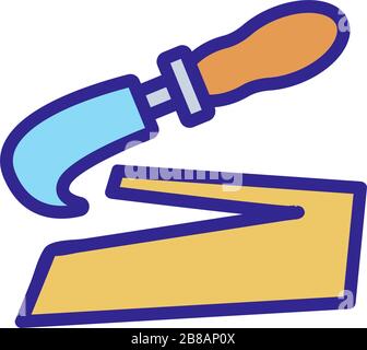 Leather cutting Stock Vector Images - Alamy