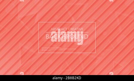 Vector design of modern background with diagonal lines in pink and red colors Stock Vector