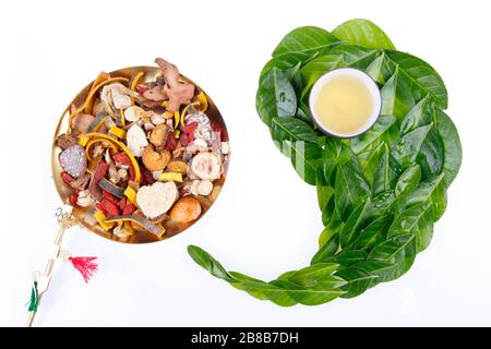 Chinese herbal medicine, Studio shoot Stock Photo