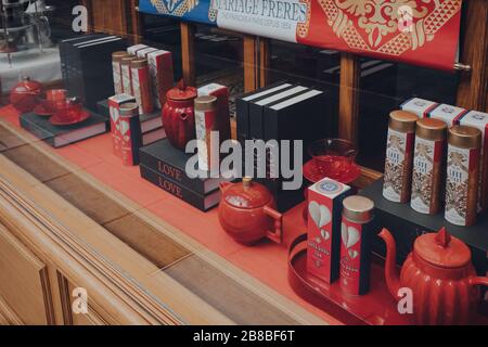 Mariage Frères tea house, Covent Garden, London, England, Great Britain  Stock Photo - Alamy