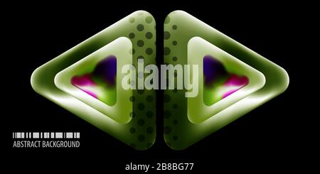 Abstract colorful background template with blended multiple geometric shapes Stock Vector