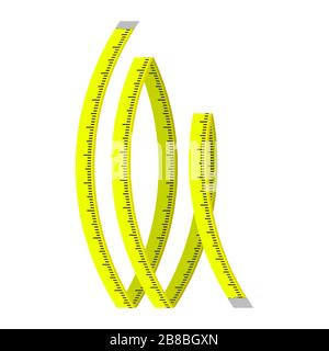 Hand Holding Roulette Construction Tool. Industrial Measure Tape Icon Isolated on White Background Stock Vector