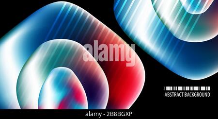 Abstract colorful background template with blended multiple geometric shapes Stock Vector