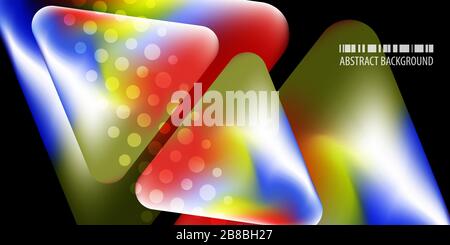 Abstract colorful background template with blended multiple geometric shapes Stock Vector