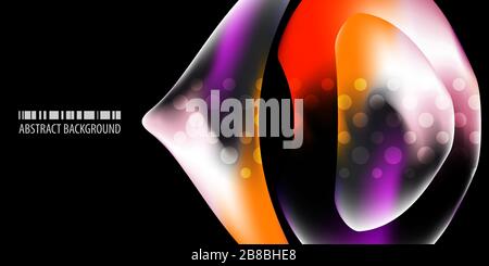 Abstract colorful background template with blended multiple geometric shapes Stock Vector