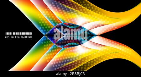 Abstract colorful background template with blended multiple geometric shapes Stock Vector