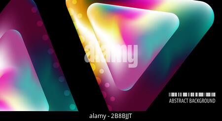Abstract colorful background template with blended multiple geometric shapes Stock Vector