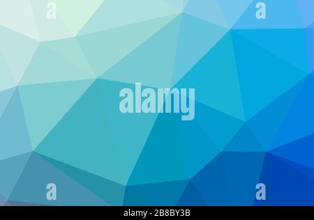 Illustration of beautiful blue low poly background Stock Photo