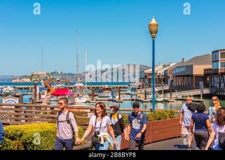 Pier 39 at Fisherman's Wharf San Francisco USA Stock Photo