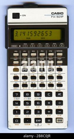 Polski: kalkulator Casio FX 501 P; 8 September 2009; Own work; Julo Stock  Photo - Alamy