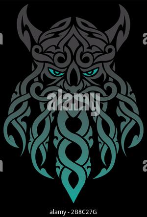 Druid Tangle Mascot Stock Vector