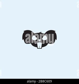 Rat logo vector design template Stock Vector