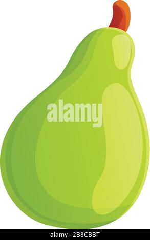 Avocado fruit icon. Cartoon of avocado fruit vector icon for web design isolated on white background Stock Vector