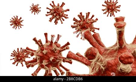 Coronavirus 2019-nCov novel coronavirus concept resposible for asian flu outbreak and coronaviruses influenza as dangerous flu strain cases as a pande