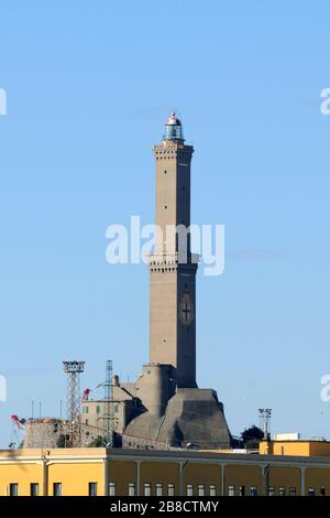 La Lanterna lighthouse, Genoa, Ligury, Italy, Europe Stock Photo