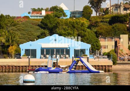 Balboa Harbor Huntington Beach Stock Photo