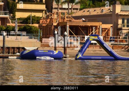 Balboa Harbor Huntington Beach Stock Photo