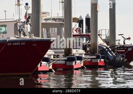 Balboa Harbor Huntington Beach Stock Photo