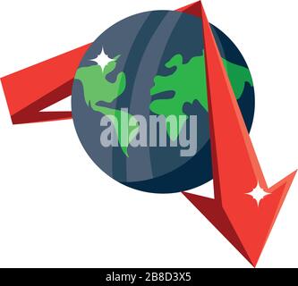 crude oil price decrease, oil prices dropping vector illustration design Stock Vector