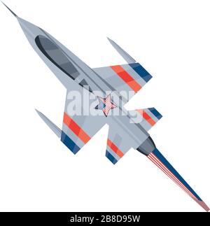 air force plane on white background vector illustration design Stock Vector