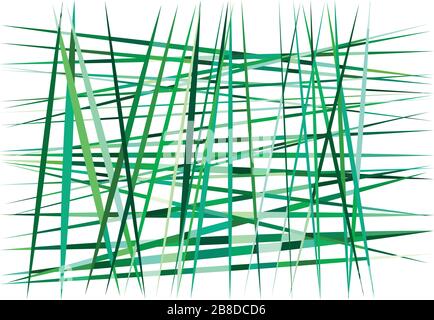 Abstract geometric art with random, chaotic, dynamic lines. Straight crossing, intersecting irregular lines, stripes texture, pattern Stock Vector