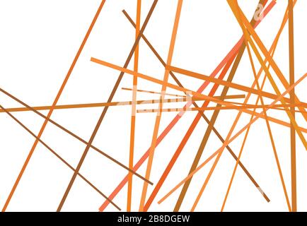 Colorful Abstract geometric art with random, chaotic lines. Straight crossing, intersecting lines texture, stripes pattern Stock Vector