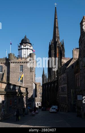 Camera Obscura & World of Illusions, Castlehill, Royal Mile, Edinburgh. Stock Photo