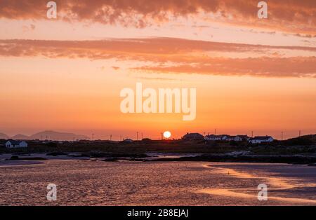 Mannin beach, Connemara. Connemara National Park is one of six national parks in Ireland. Stock Photo