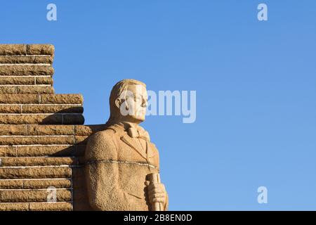 The Andries Pretorius Cornerstone Of The Voortrekker Monument Memorial Stock Photo