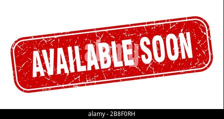 available stamp. available square grungy red sign Stock Vector Image ...