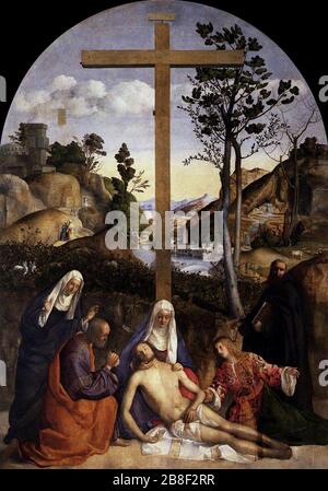 Giovanni Bellini - Lamentation over the Dead Christ (detail Stock Photo ...