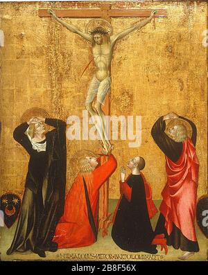 'Crucifixion with Donor' by Giovanni di Paolo depicts the biblical ...