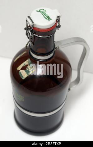vintage Gleumes bier bottle, Stock Photo