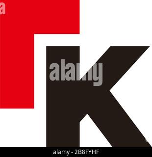 letter rk abstract simple geometric arrow logo vector Stock Vector